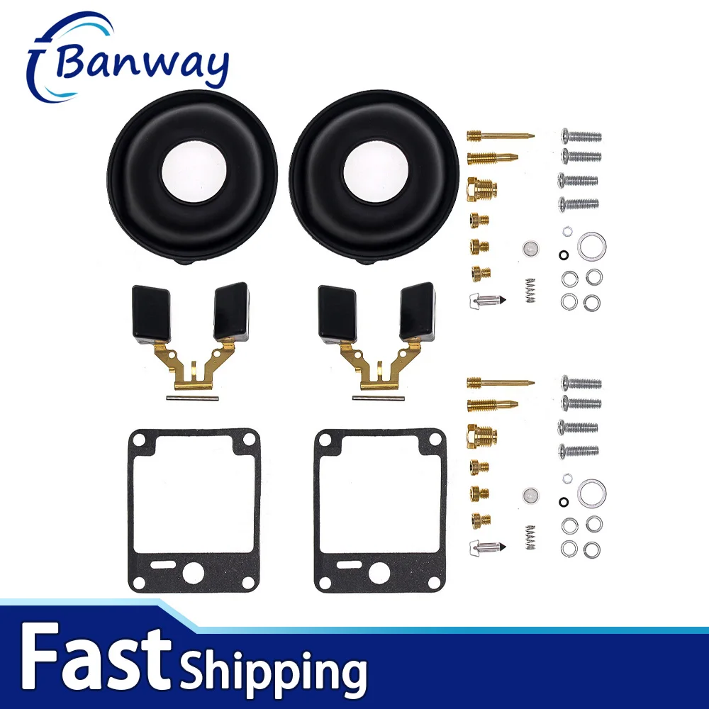 

2X Motorcycle Carburetor Repair Kit for Yamaha XV1100 Virago 1986 1987 | Carb Rebuild Parts Set