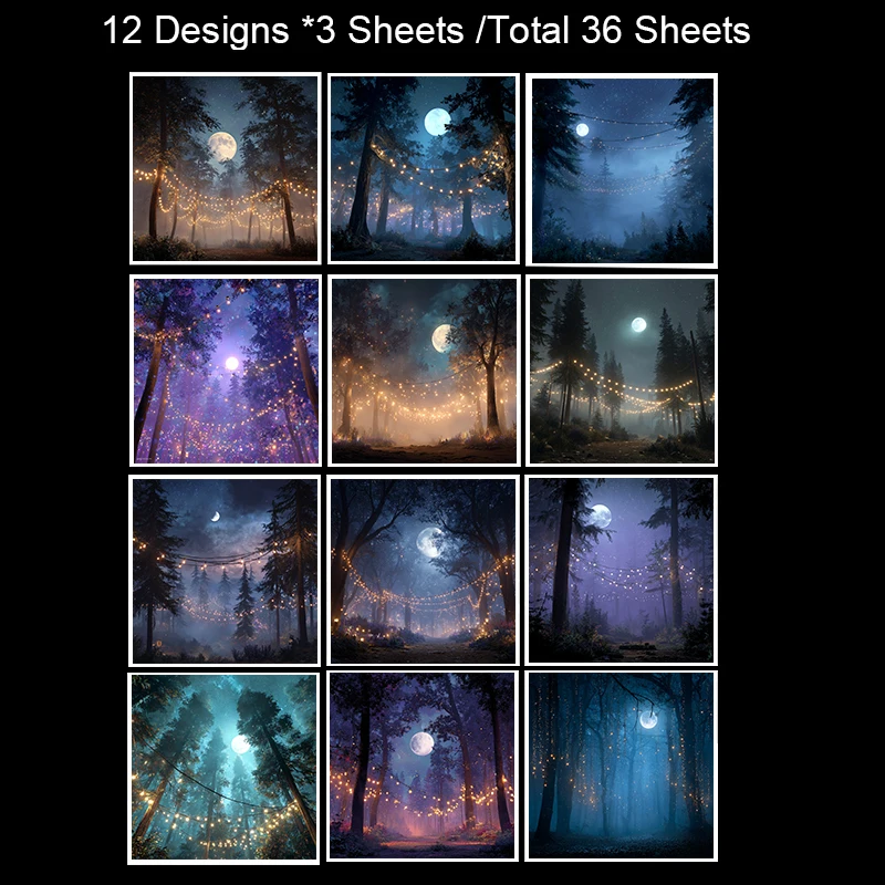 Paquete de papel para álbumes de recortes (36 hojas, 6"x6"): diseños de borlas bohemias para álbumes de recortes, origami y boho Junk Journal – Set de manualidades