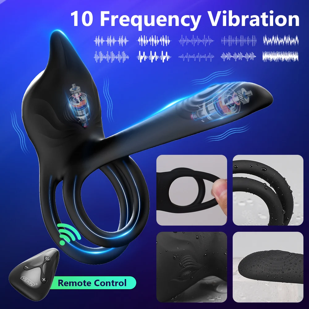 Paar Vibrator Seksspeeltje Voor Vrouwen Vagina Stimulator Penis Mouw Cock Ring Mannen Semon Lock Delay Ejaculatie Cockring Masturbator