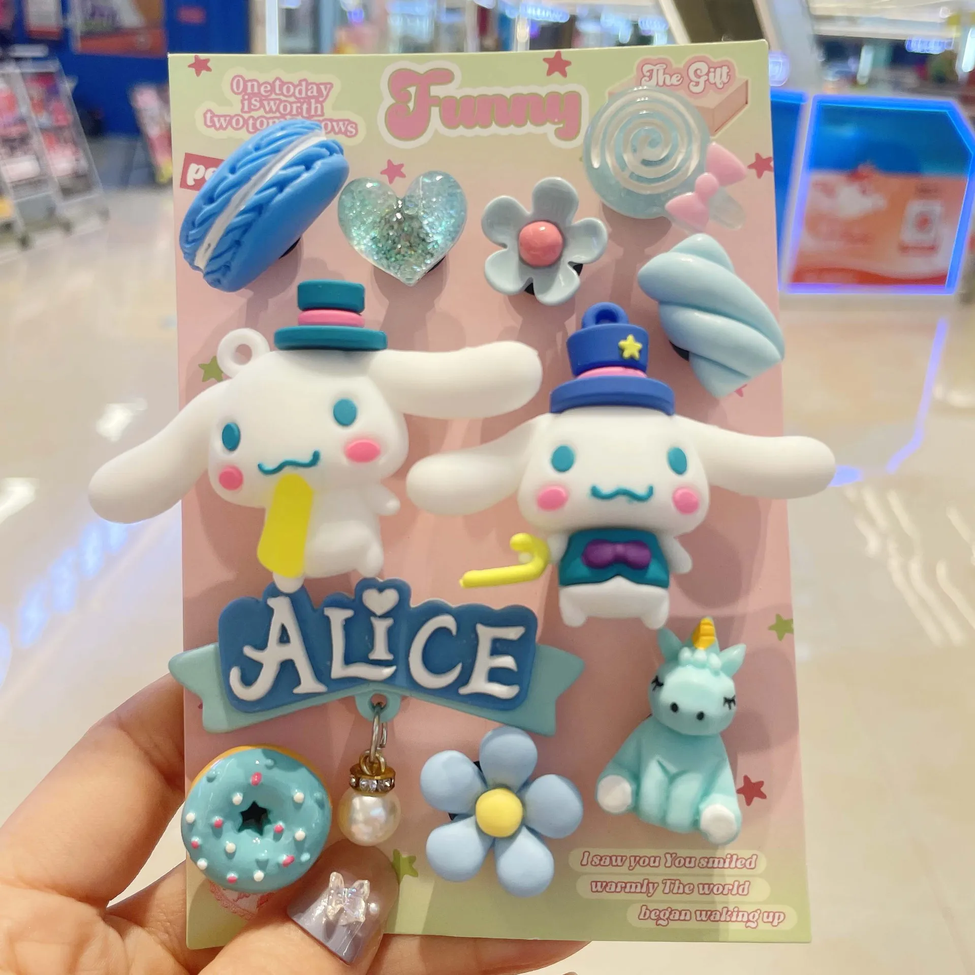 MESUCA Mini Fluffy Cartoon Pup Shoe Studs DIY Removable Ornaments for Clogs Slides Sweet Tiny Decor Collectible Bits