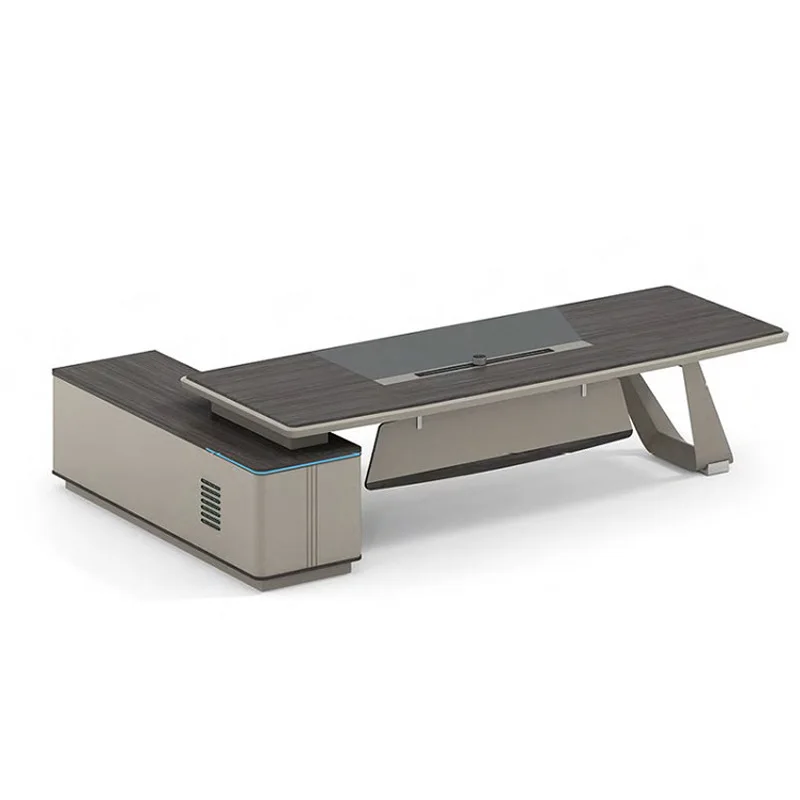 

Executive Desk President Boss Office Chair Cabinet Combination Boss Simple Modern Supervisor General Manager