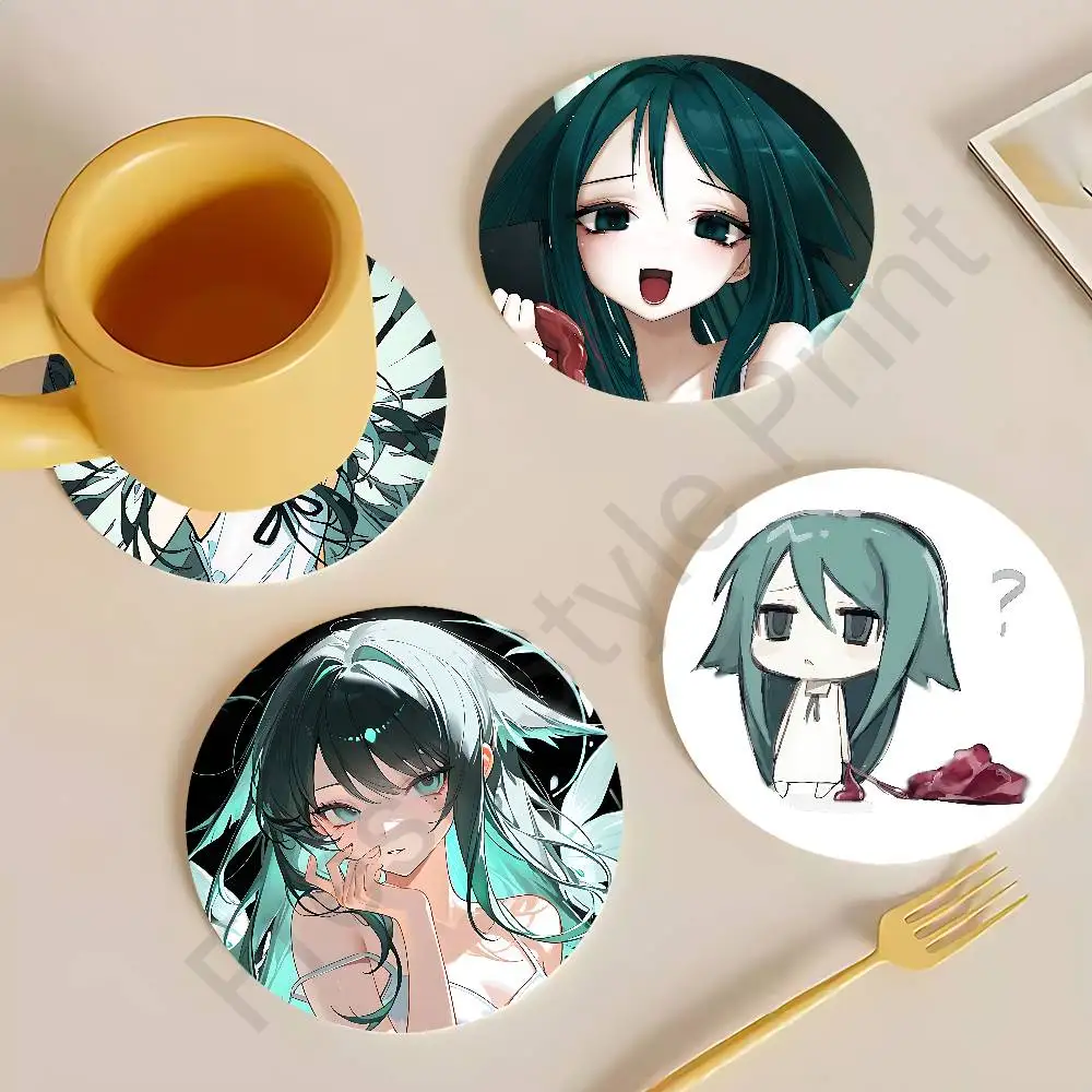 

The S-Song Of S-Saya Round Anime Wooden Coasters DIY Decorations Birthday Valentine Gifts