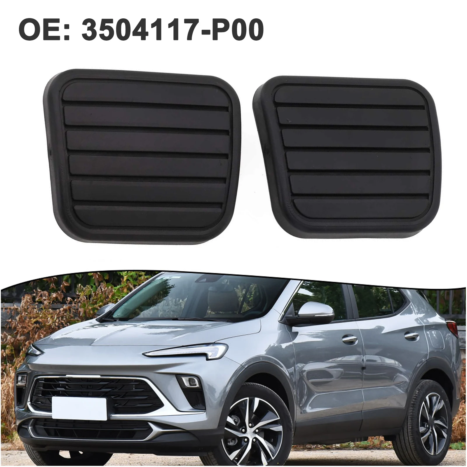 2Pcs/Set Car Clutch Pedal Brake Pedals Anti Slip Pedal Cover For Peugeoteds MT 307 408 308 3008 Car Accessories Parts