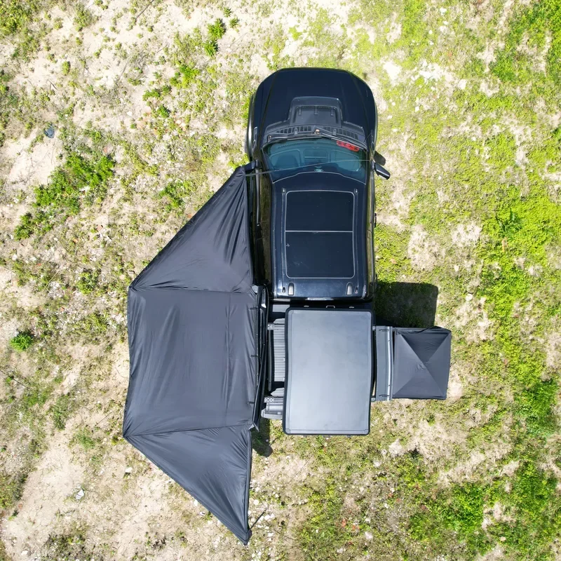 New Arrival Waterproof Glamping Free Standing 180 Degree Large 2M 2.5M Car Side Awning