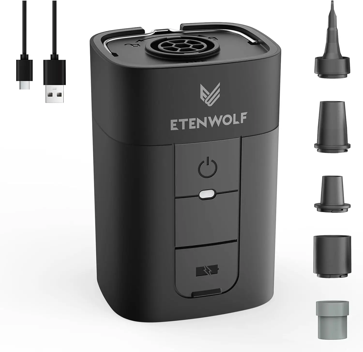 

Насос AIR 5 для надувных изделий, портативный электрический воздушный насос 5200 мАч, 4-кратное быстрое надувание/сдувание, 4.5