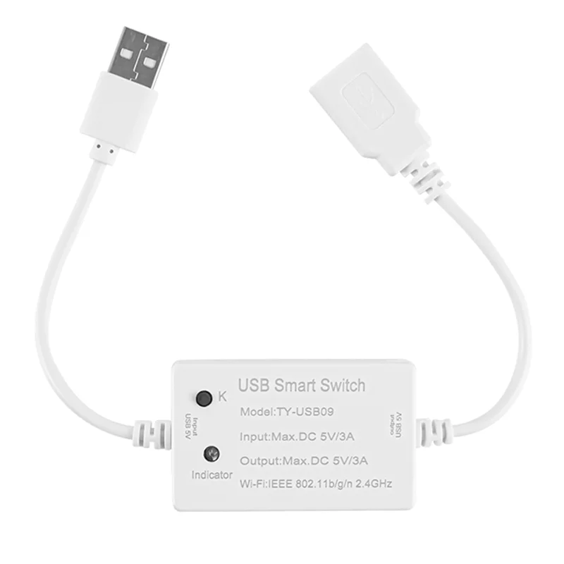 Умный переключатель Tuya USB, контроллер Wi-Fi, универсальный выключатель Smart Life для USB-приборов для Alexa Home