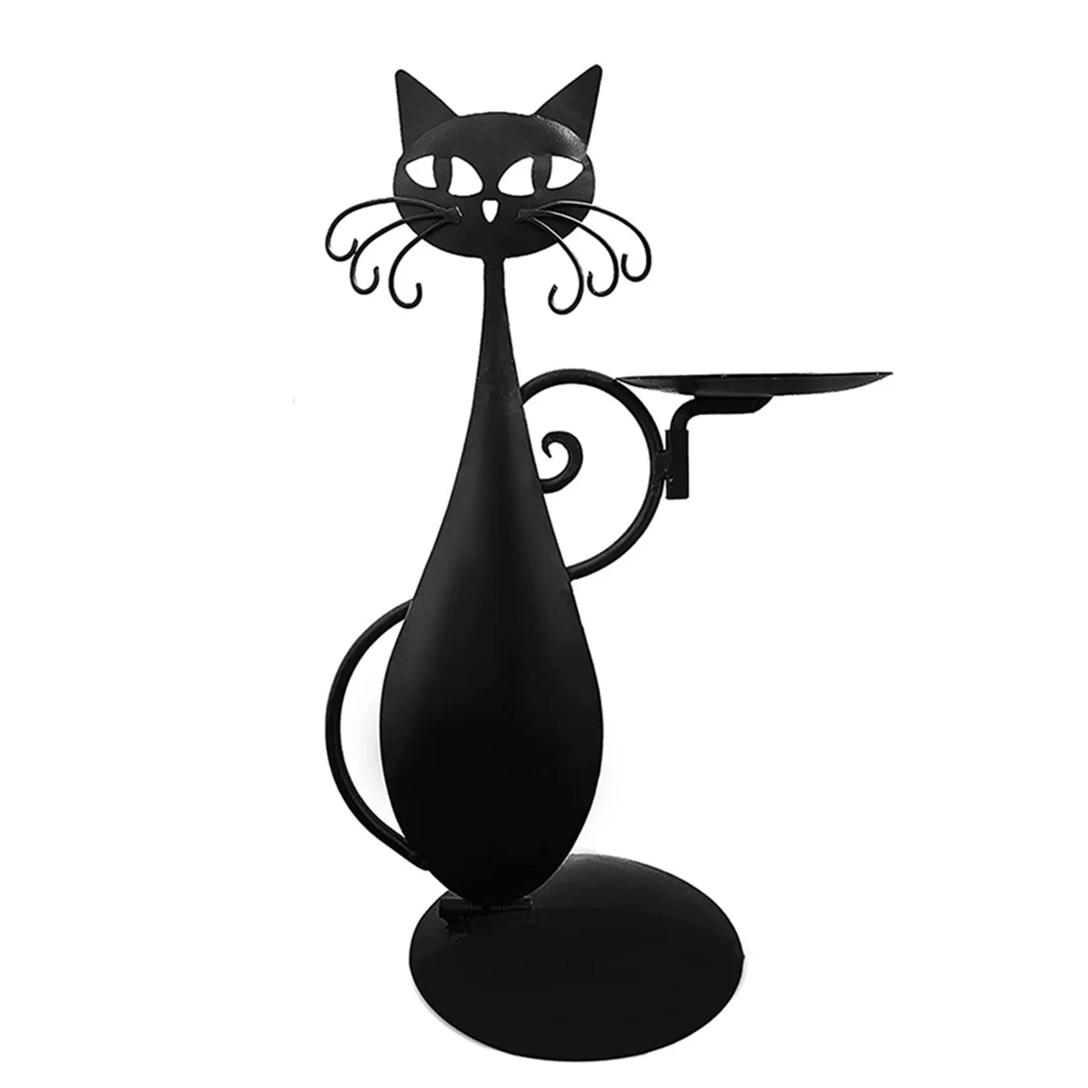 CAT Candle Holder Vintage Candlestick Desktop Candle Stand Decor for Farmhouse Party Centerpiece Decoration Gift