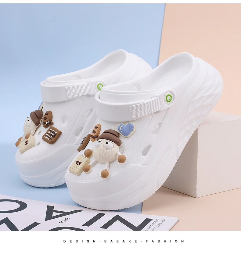 Platform Slippers Summer Women's Sandals 6cm  Ladies Outdoor Clogs Thick Street Beach Slides Girls Flip Flops Garden Shoes