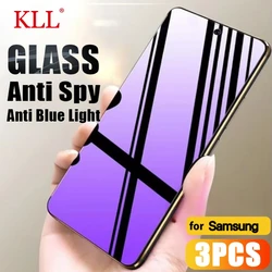 1-3pcs Privacy Anti Blue Light Screen Protector For Samsung S24 FE A16 A06 A05 A04 A03 A15 A35 A54 A55 M55S M05 Tempered Glass