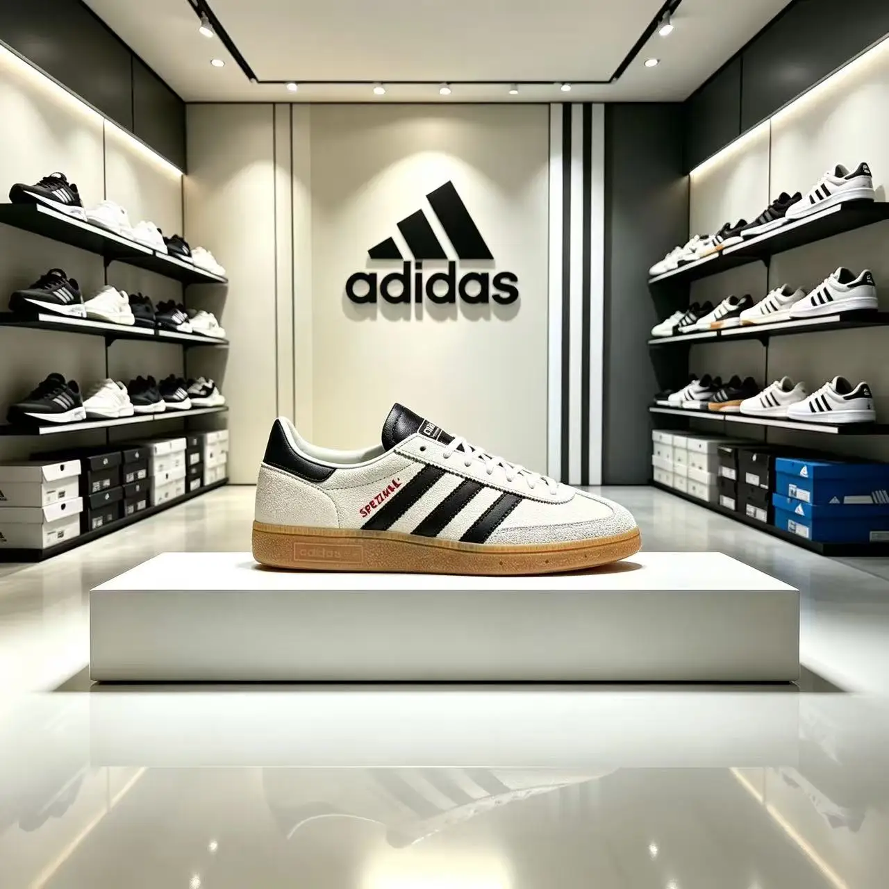 Adidas Originals HANDBALL SPEZIAL Comfortable and Versatile Thin-Soled Low-Top Sneakers Unisex JH6398