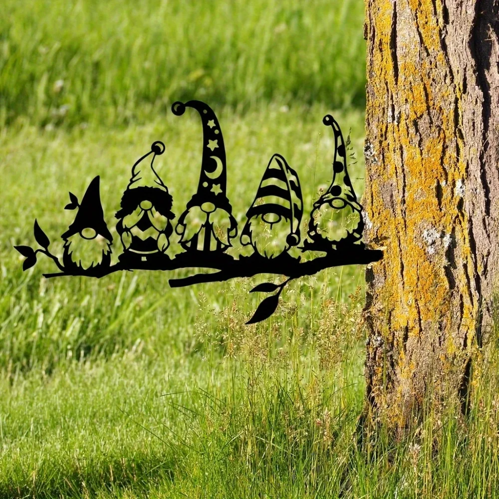 قطعة واحدة من زينة حديقة الجنية المعدنية من HelloYoung |   Elevates Garden Magic – مثالي لحفلات الحديقة الساحرة