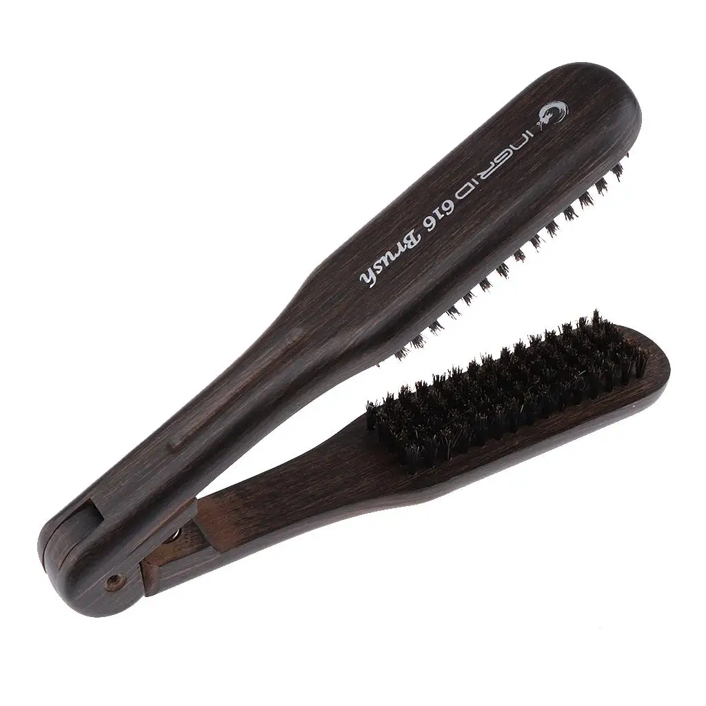 

Hair Straightener Comb Anti Static Double Sided V Shape Brush for Smooth Hair Styling and Coloring for Women