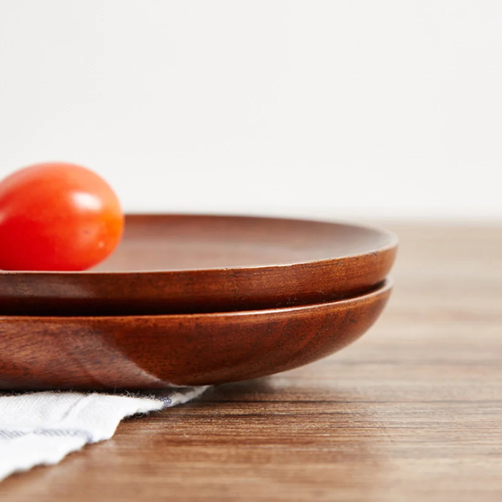 

1Pcs Real Wood Fruit Platter Mini Wooden Tray Premium Material Use for Dessert Snack Serving Home Hotel Cafe Events