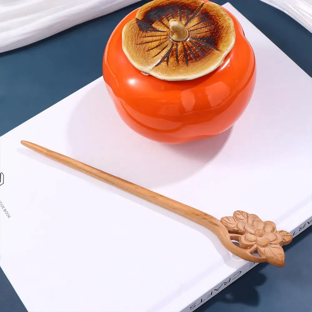 Hairpins Cloud Wave Shape Antler Flower Women Hanfu Hairpins Wooden Hair Sticks Chinese Hair Fork Korean Hair Clip
