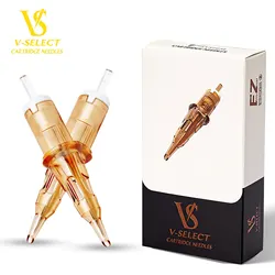 20 pz/scatola EZ V-Select Tattoo Cartridge Needles #10 0.30mm Bugpin Round Liner per cartucce Tattoo Machine Tattoo Grips