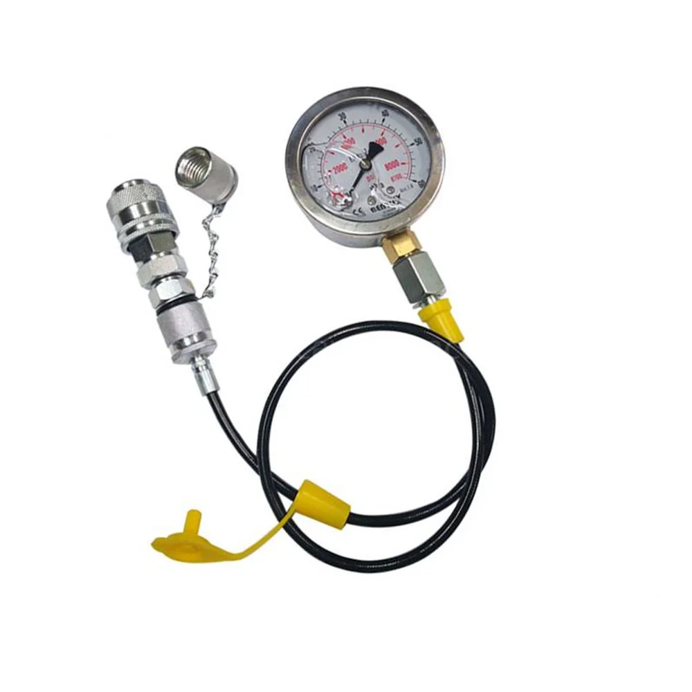 For Caterpillar Quick Connector Pressure Gauge Pressure Test hose Connector Hydraulic Pump Test Connector Excavator