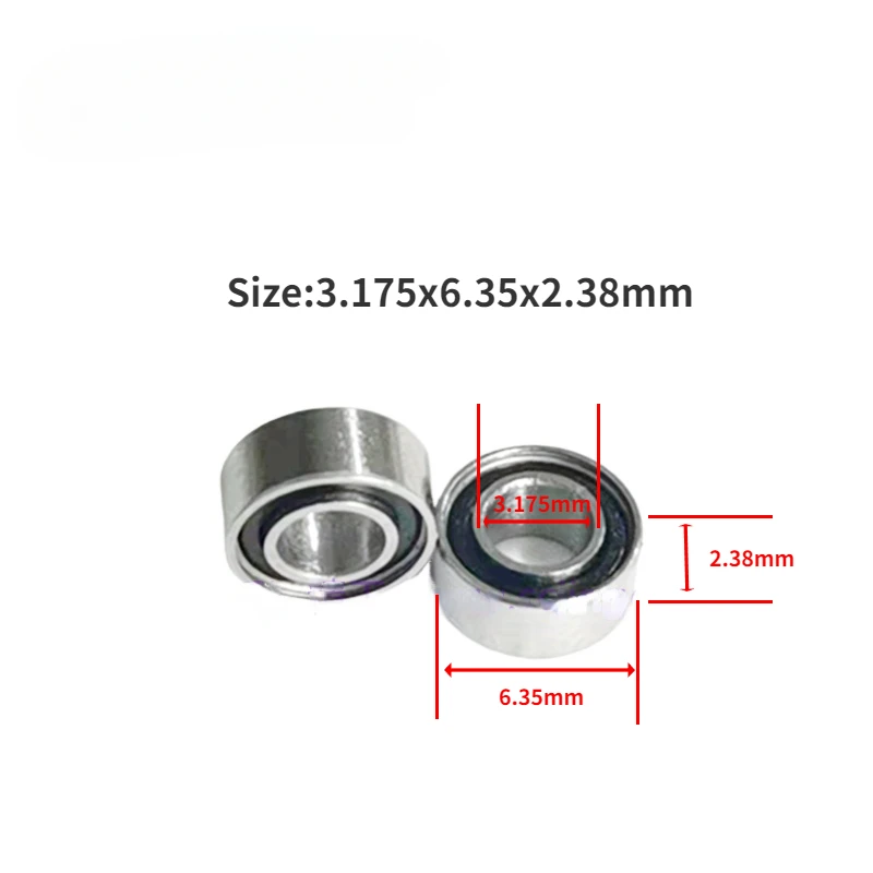 

5/10pcs High Speed Handpiece Dental Bearings Fit for SR144TLZ Size 3.175x6.35x2.38mm