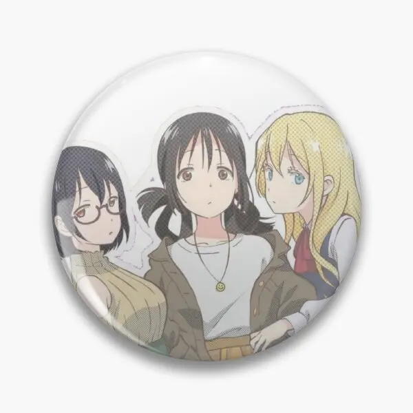 Hanako Olivia Kasumi Asobi Asobase Soft Button Pin Geschenk kreative Kleidung Cartoon lustige Schmuck Frauen Metall Anstecknadel Abzeichen niedlich