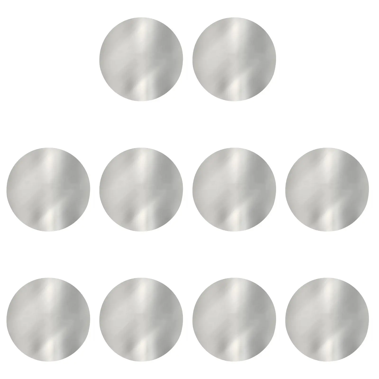 10Pcs Silver Wine Pourer Drop Discs Portable Reusable Drip Stop Pour Spouts Wine Pouring Accessories Pour Spout