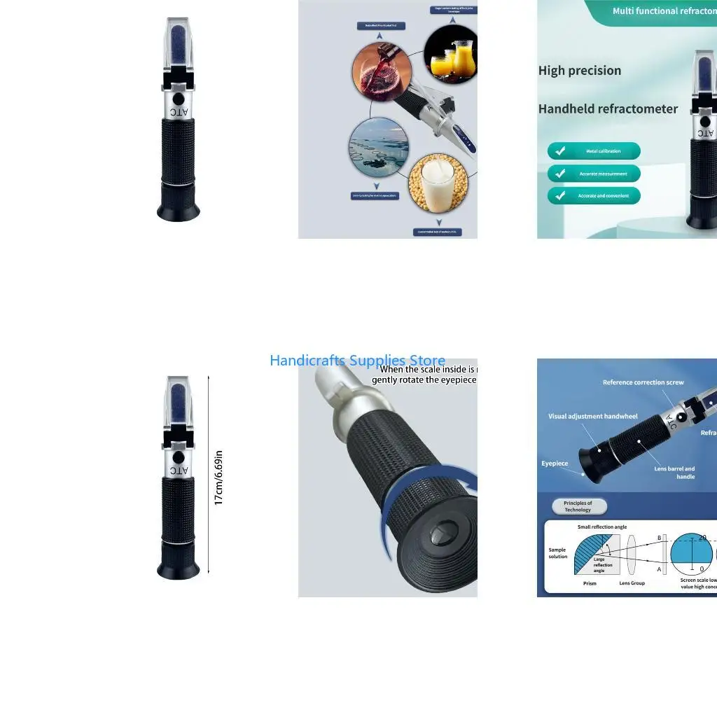 R1WA Handheld Refractometer For Accurate Juice Measurement Solution Density Testing