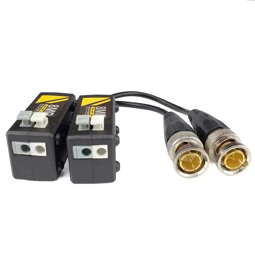 8MP HD Passive Video Balun Connectors AHD/CVI/TVI/CVBS Cameras For 1080P 3MP 4MP 5MP 8MP CCTV Security DVR Surveillance System