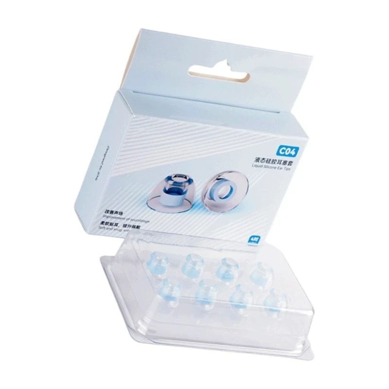 High Elasticity Silicone Ear Tip With Open Acoustics For NICEHCK C04 Headsets 83CE
