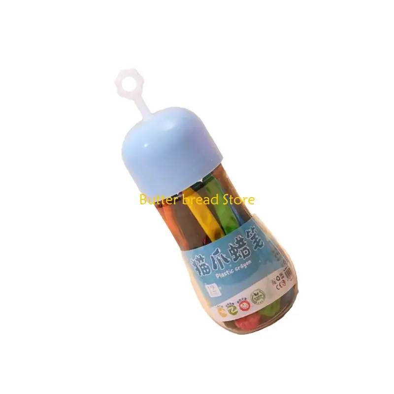 W89C洗えるアートクレヨン12/24/36子供用の色幼児用快適なグリップカラフルなクレヨン