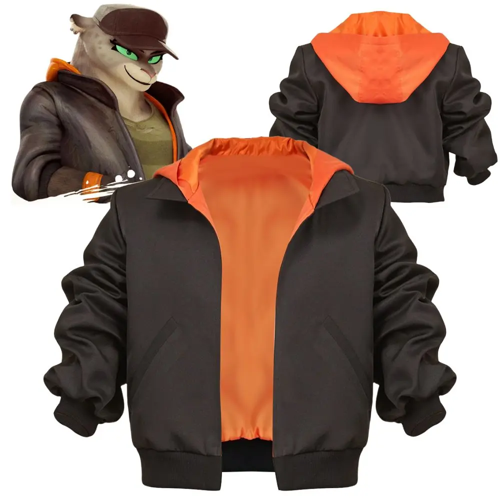 

Bad Guys Kitty Kat Cosplay Hooded Jacket Coat Fantasy Costume for Men Women Roleplay Outfits Halloween Carnival Disguise Suit