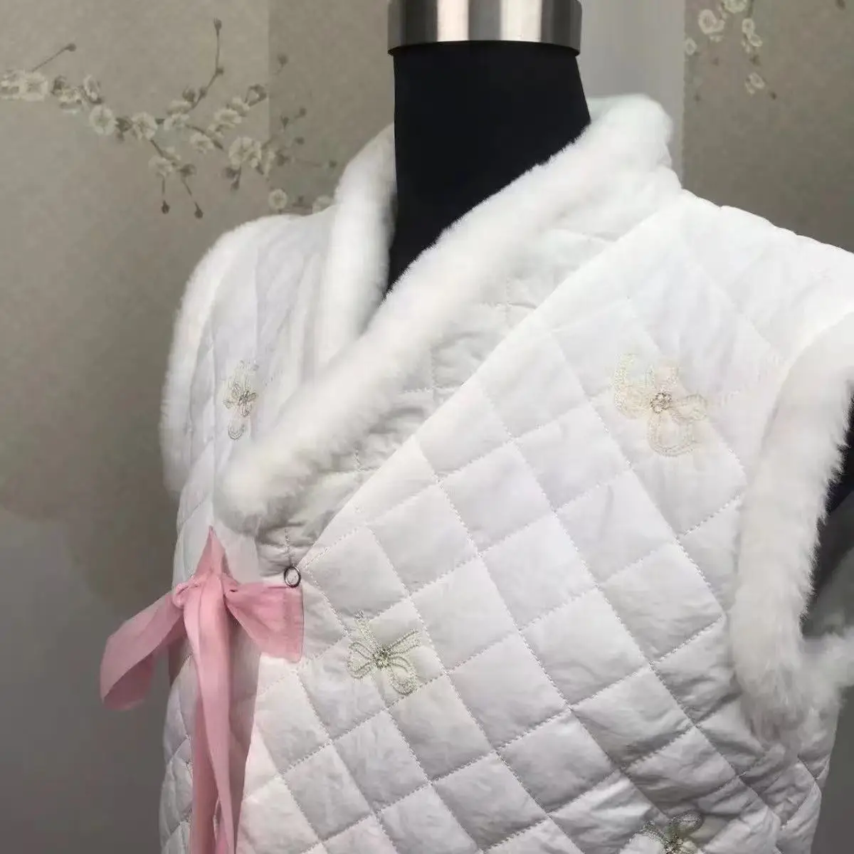 Winter Hanbok Weste Damen Traditionelle Koreanische Kleidung High-End Vintage Ärmellose Tops Neujahr Party Weste Mantel Sieht Schlank