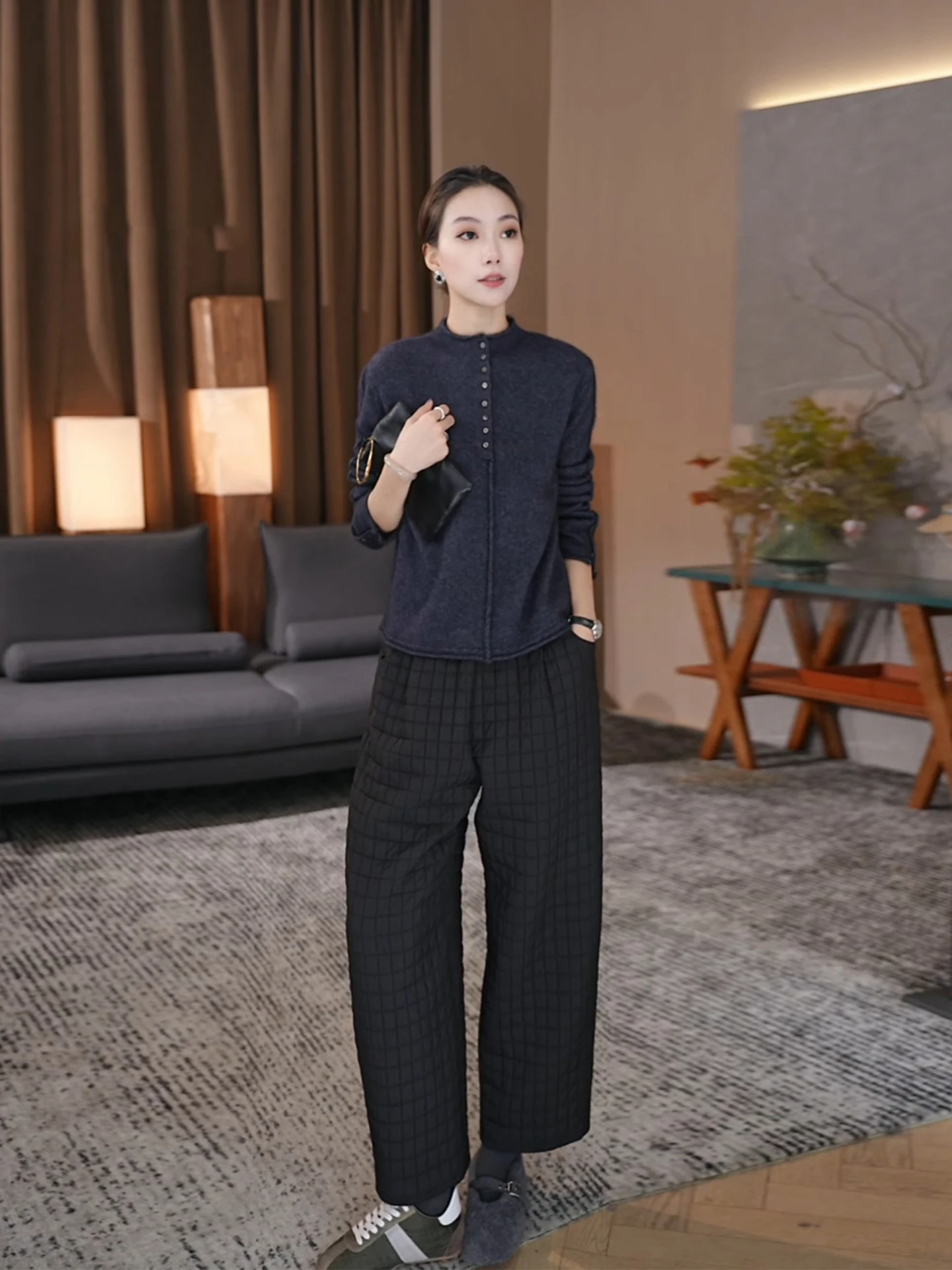 

Winter New Sle Women's Knitted Sweater f High Collar Long Sve Overhead Bear Velvet Knitwear Slimming Design Commute S...
