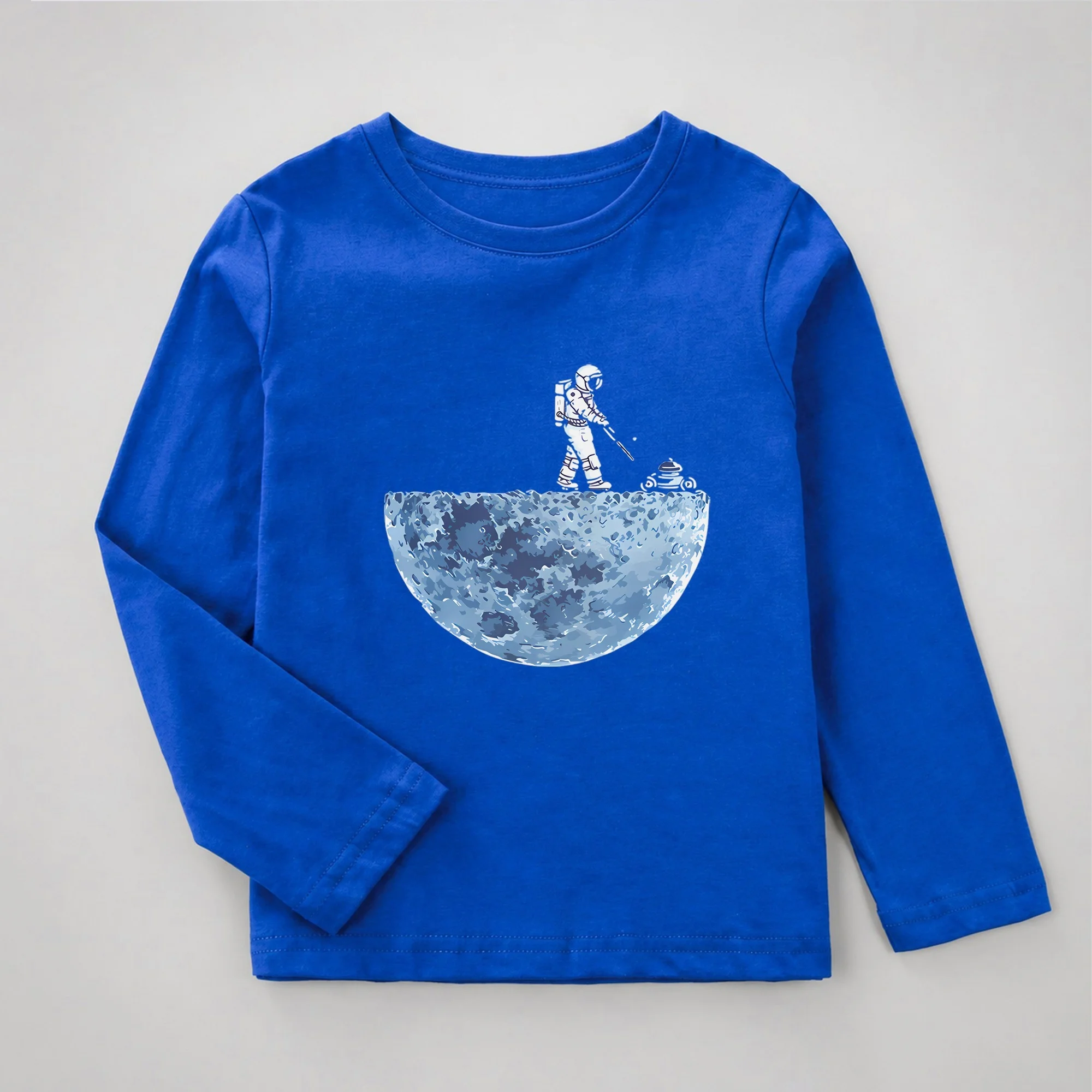 Jungen Langarmshirt Astronaut Lustiges T-Shirt Frühling Herbst Baumwolle Kleidung Kid Spaceman Fashion Tops