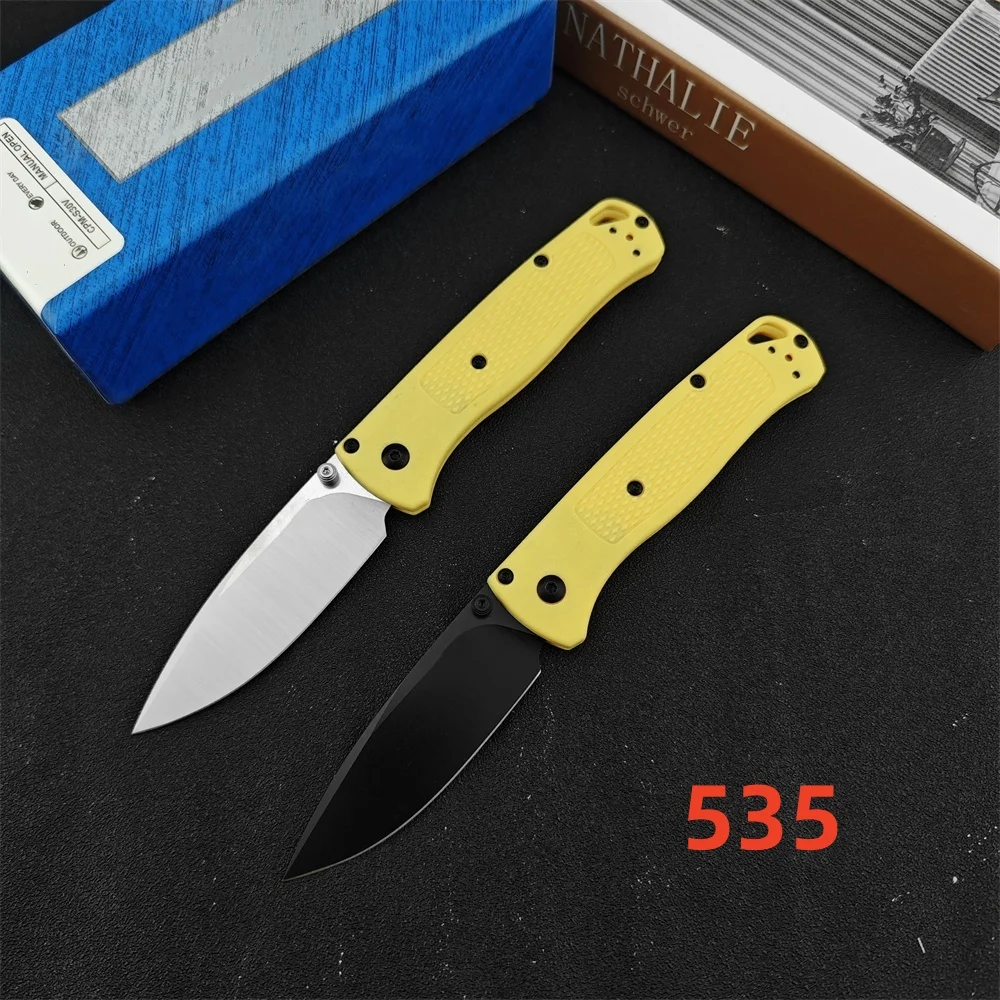 BM 577 Mini-Griptilian Tanto Folding Pocket Knife D2 Blade G10 Handles Outdoor Camping Fruit Knives Hunting Tactical EDC Tools