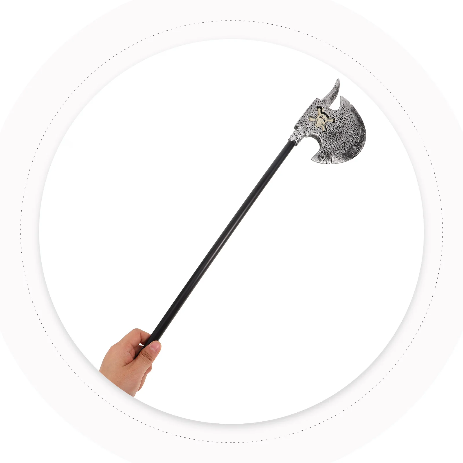 Plastikowa siekiera czaszka na Halloween, rekwizyt, straszny dodatek do kostiumu na imprezę, cosplay, wydarzenia horror, plastikowa siekiera na Halloween