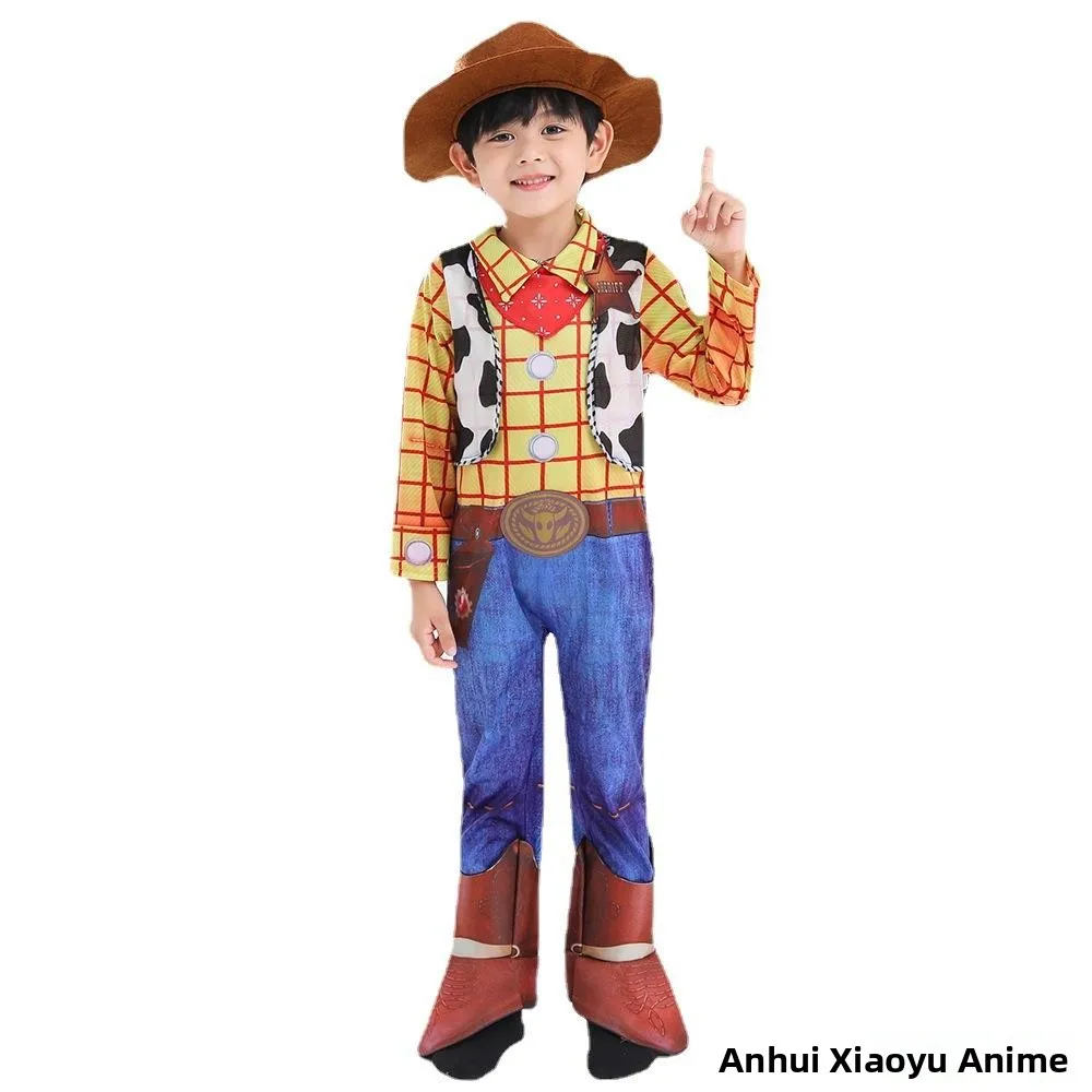 

Игрушка S, новый выпуск, детский костюм на Хэллоуин, костюм для выступлений в стиле вестерн, ковбойский хосс, ролевой анимационный персонаж