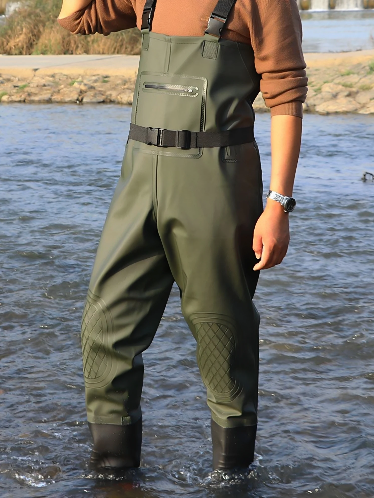 waterproof-fishing-overalls-thickened-outdoor-rain-pants-durable-wading-pants-fishing-boots-adult-winter-fishing-gear