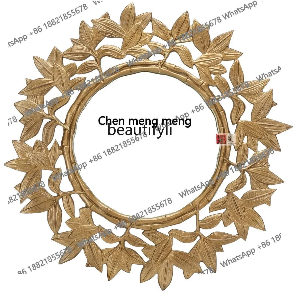 

French creative entrance mirror European background wall art wall, American restaurant wall hanging decorative mirror H H