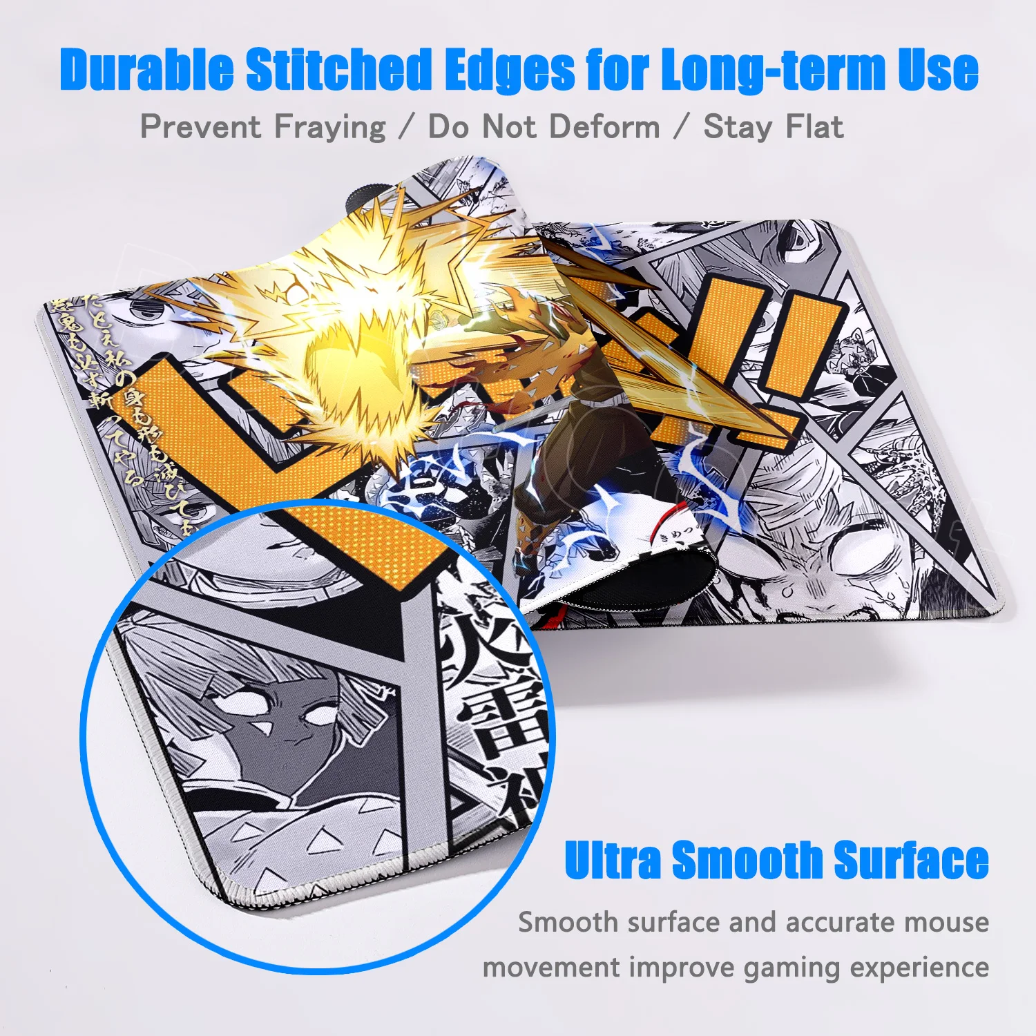 New Cool Anime Demon Slayers Mouse Pad Gaming Laptop Keyboard Mat Xxl Protector Deskmat Gamer Mats Rengoku Kyoujurou Pc Mousepad