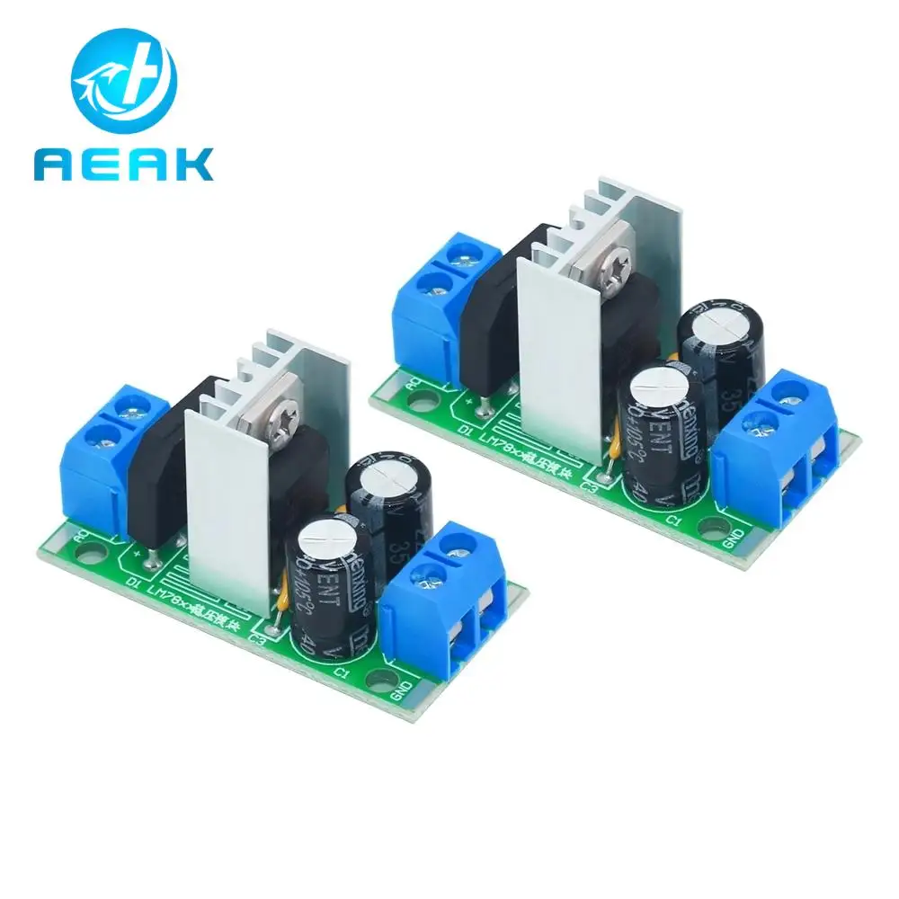 L7805 LM7812 Trójzaciskowy moduł zasilania regulatora Filtr prostownika Przetwornica mocy 3A Mostek prostowniczy 5V 12V Stabilizator