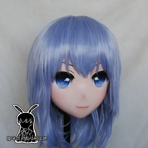(KM5181)Top Quality Handmade Female Resin Cosplay Japanese Role Play Kigurumi Mask Crossdresser Doll Transgender Mask