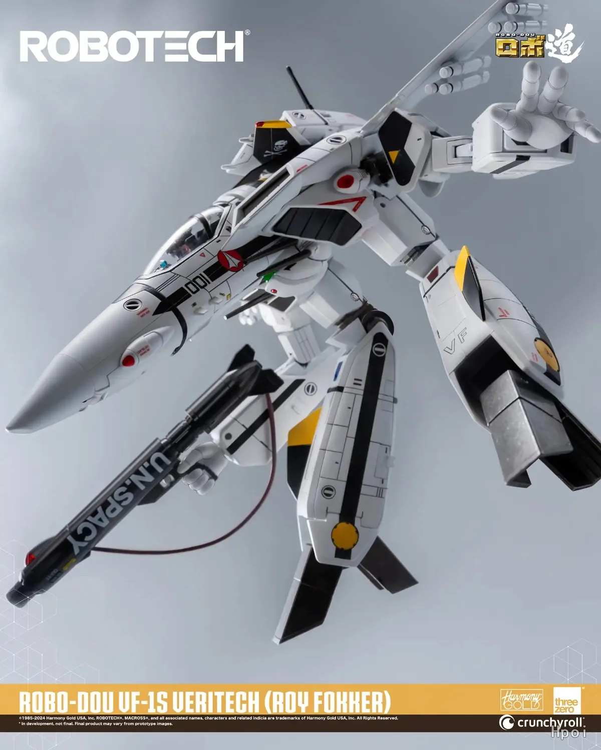 

【In Stock】Threezero Robotech ROBO-DOU 3Z0305 Robotech VF-1S Valkyrie (Roy Focker Special) Movable