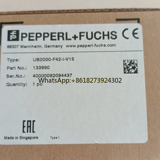 1PC Pepperl + Fuchs Nouveau Capteur À Ultrasons Original UB2000-F42-I-V15 133990