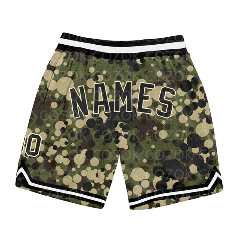 Shorts de basquete arco-íris personalizado masculino, impresso em 3D, seu nome, shorts de praia de secagem rápida, autêntico