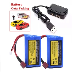 7.4V 2500mAh Li-ion Battery for SCY 16101pro 16102pro 16103pro 16106pro Q130pro SG116pro RC Truck Spare Parts