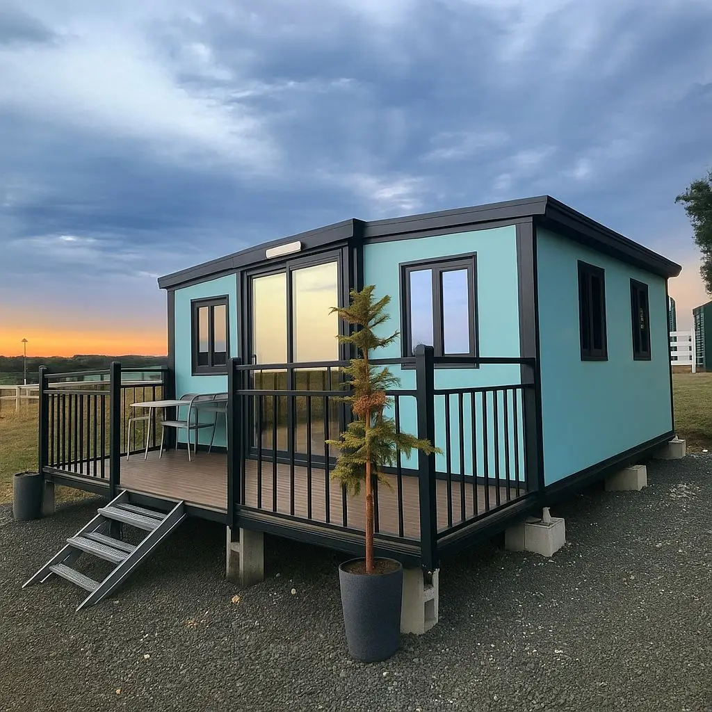 Customized Steel Wooden Contemporary Expandable 20ft Container Modular House 2-4 Bedroom Tiny Mobile Villa Breathable Custom Col