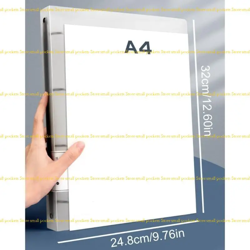 R1WD Letter Size 4 Rings Binder Hold 220Sheets Elastic String Closure for Office School Document Storage Organizers