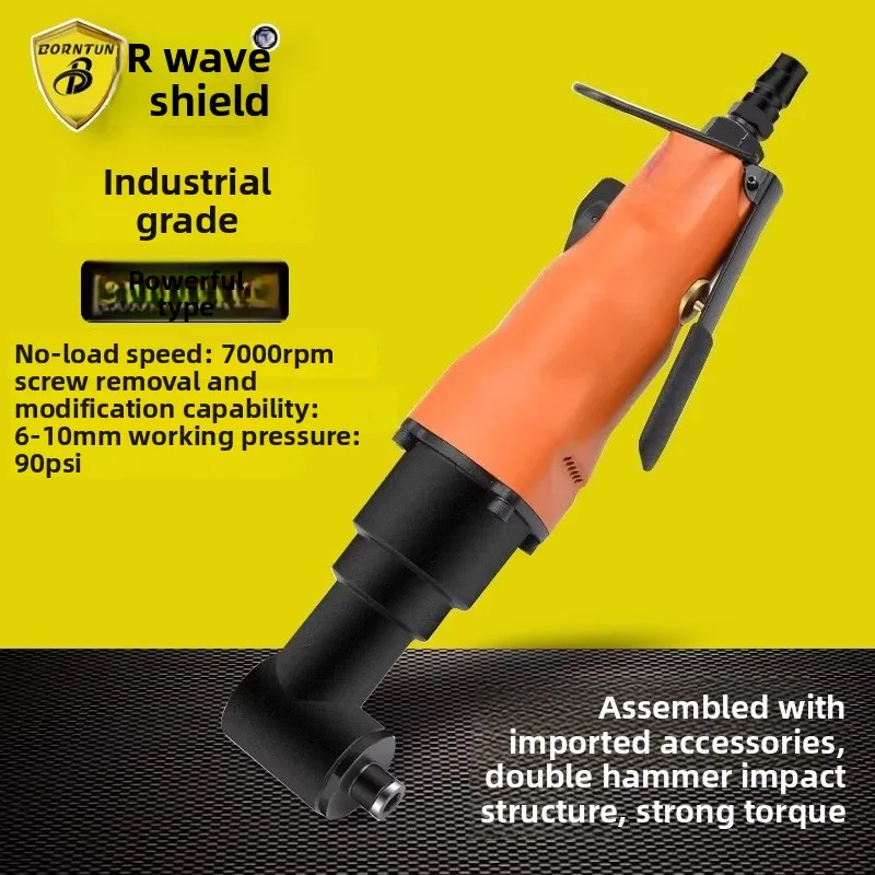 Bodun 10Hs High Torque Bent Head Air Screwdriver Right Angle Pneumatic Screwdriver 90 Degree Air Screwdriver Air Screwdriver