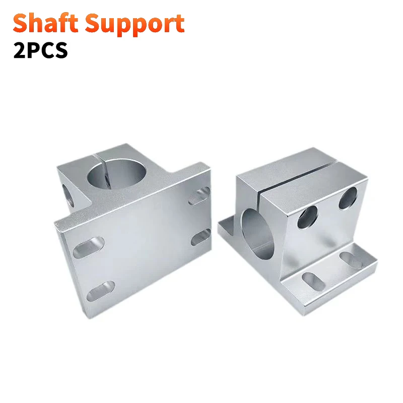 2PCS Flanged Connector Clamps Struts Clamps Aluminum Shaft Support Brackets for Device Stands Side Mounting 10 12 15 16 20 mm