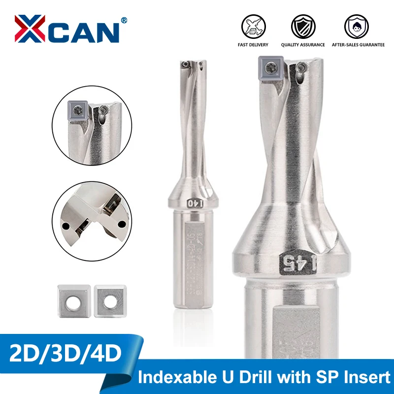 

XCAN Indexable U Drill Bit 2D 3D 4D SP Series Drill Bits SPMG SPGT Carbide Insert for CNC Lathes Cutter Turning Tool