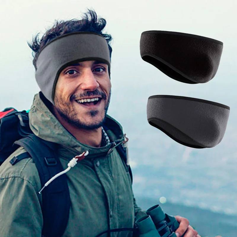 1Pcs Winter Fleece Earmuffs Cold Weather Ear Warmer Cover Cycling Ski Snowboard Outdoor Running Warm Ear Muff Headband Hair Band