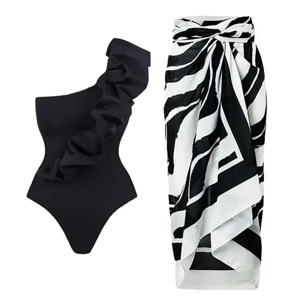 

Sexy One Piece Swimsuit for Women, Halter, 3D Flower Print, Swimwear, Beach Dress, Cover Up, Monokini, Bath Suit, Summer